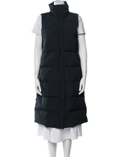 Pre-owned Theory Down Coat In Blue