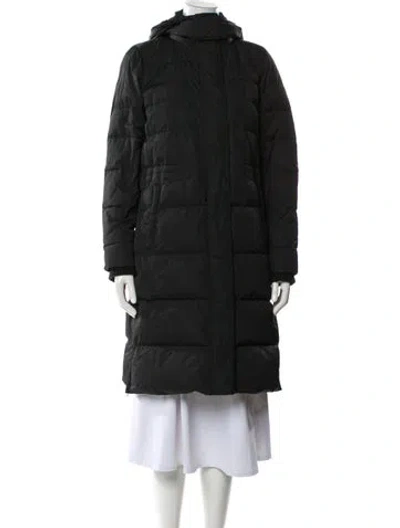 Pre-owned Theory Down Coat In Gray