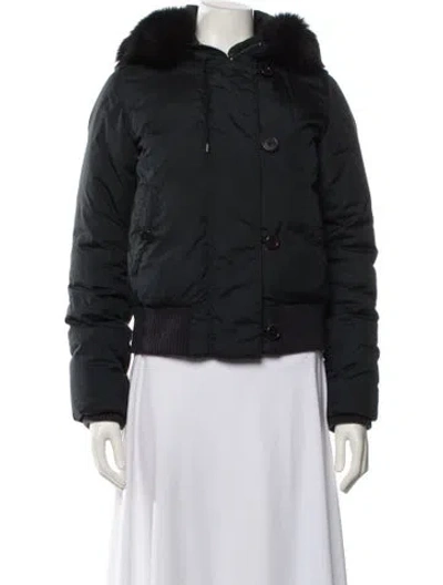 Pre-owned Theory Down Jacket In Black