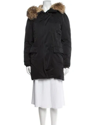 Pre-owned Theory Down Jacket In Black