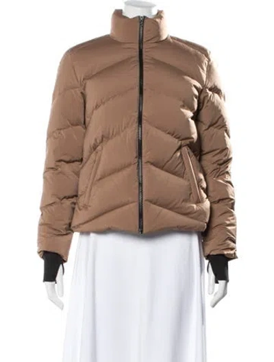 Pre-owned Theory Down Jacket In Brown