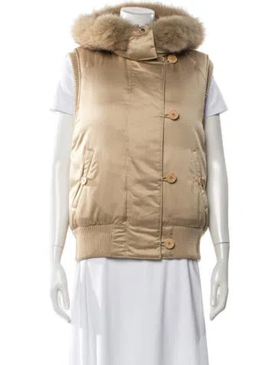 Pre-owned Theory Down Jacket In Neutral
