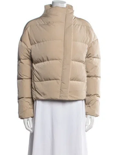 Pre-owned Theory Down Jacket In Neutral