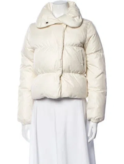 Pre-owned Theory Down Jacket In Neutrals