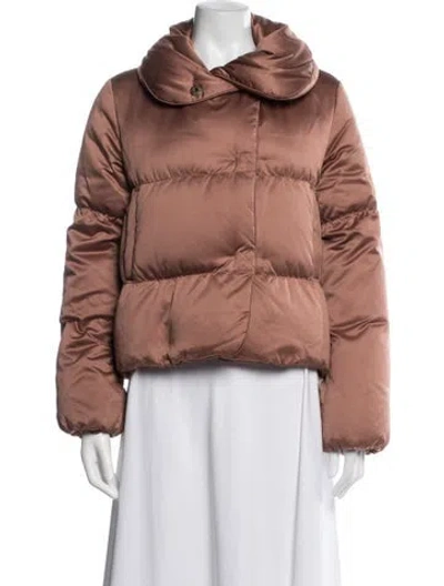 Pre-owned Theory Down Jacket In Pink