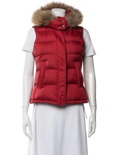 Pre-owned Theory Down Jacket In Red