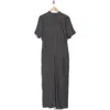 Theory Drape Hemp Jumpsuit In Pewter Melange