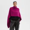 Theory Draped Poncho In Felted Wool-cashmere In Wildflower