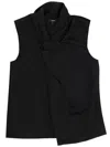 Theory Draped Top In Black