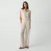 Theory Drawcord Pull-on Pant In Lightweight Wool