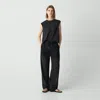 Theory Drawcord Pull-on Pant In Lightweight Wool