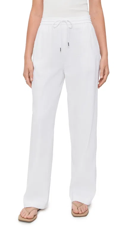 Theory Drawcord Pull On Pants White