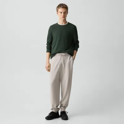 Theory Drawstring Jogger In Light Bilen In Black