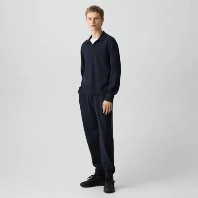 Theory Drawstring Jogger In Light Bilen In Blue