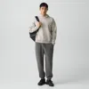 Theory Drawstring Jogger In Light Bilen In Gray