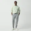Theory Drawstring Jogger In Light Bilen In Melange Grey