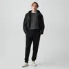 Theory Drawstring Jogger In Wool Bilen In Black