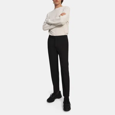 Theory Drawstring Pant In Bonded Wool Twill In Black