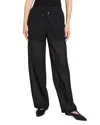 Theory Drawcord Pull-on Pant In Lightweight Wool In Black