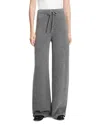 Theory Cashmere & Wool-blend Cozy Track Pant In Medium Heather Grey
