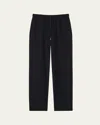 Theory Drawstring Pull-on Pants In Black