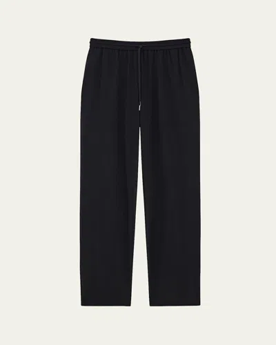 Theory Drawstring Pull-on Pants In Black