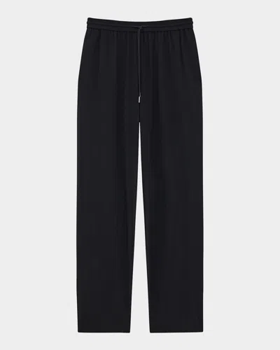 THEORY DRAWSTRING PULL-ON PANTS