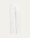 Theory Drawstring Pull-on Pants In White