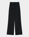 Theory Drawstring Pull-on Pants In Black