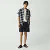 Theory Drawstring Pull-on Short In Summer Denim