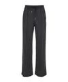 Theory Grey Drawstring Pants In Stretch Fabric Woman In Black