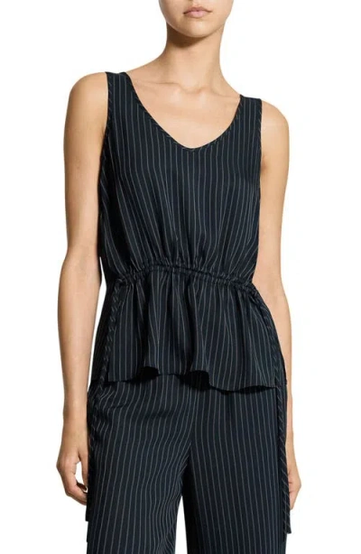 Theory Drawstring Waist Tank In Multi