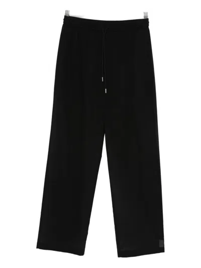 Theory Drawstring-waist Trousers In Black