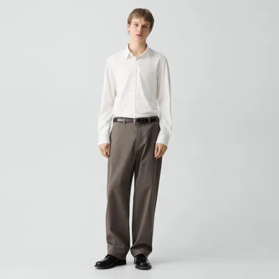 Theory Dress Belt In Leather In Brown