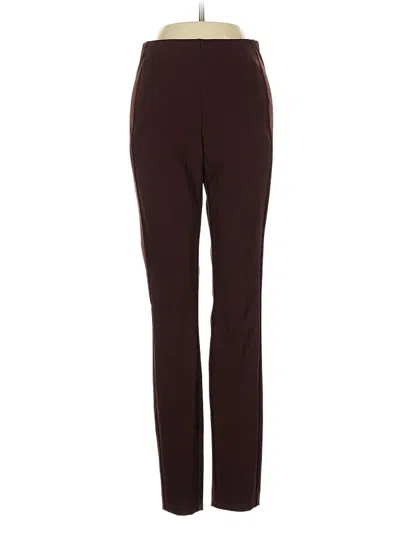 Pre-owned Theory Dress Pants In Burgundy
