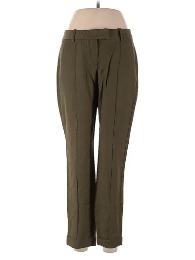 Pre-owned Theory Dress Pants In Green