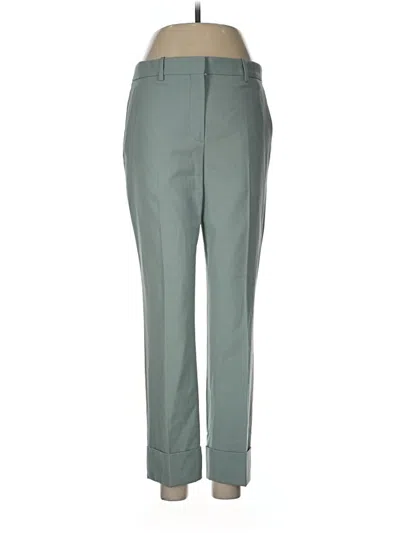Pre-owned Theory Dress Pants In Green