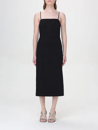 Theory Dress  Woman Color Black In Schwarz