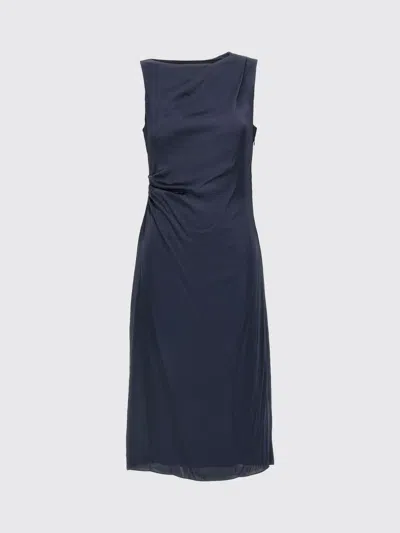 Theory Dress  Woman Color Blue In Multi