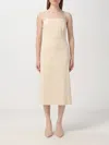 THEORY DRESS THEORY WOMAN COLOR YELLOW CREAM,409065090