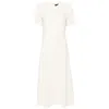 Theory Crepe Midi Dress In Beige