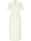 Theory Beige Wrap Dress In Rice