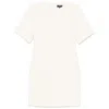 Theory Crepe Flare Mini Dress In White