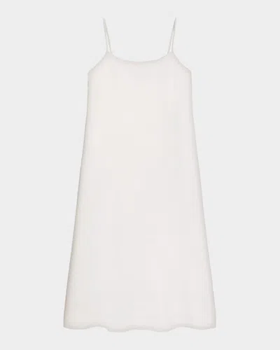 Theory Easy A-line Slip Dress In White