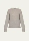 Theory Easy Cashmere Crewneck Sweater In Husky