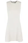 Theory Fit-and-flare Dress In Admiral Crepe In Neutrals