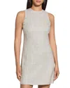 Theory Easy Flare Linen-blend Dress In Neutral