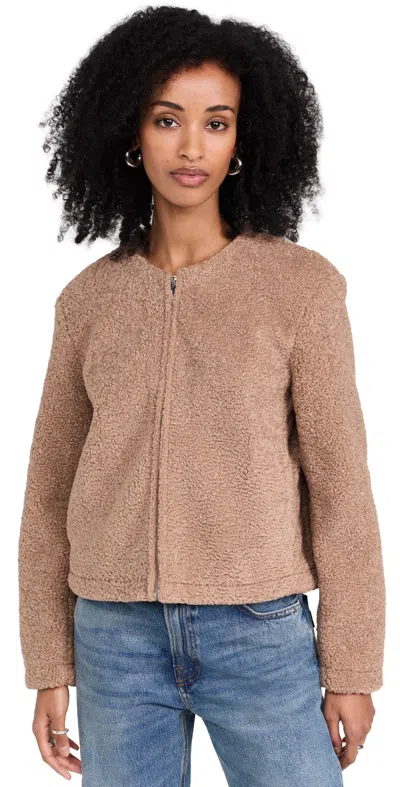 Theory Easy Fleece Zip Jacket Palomino