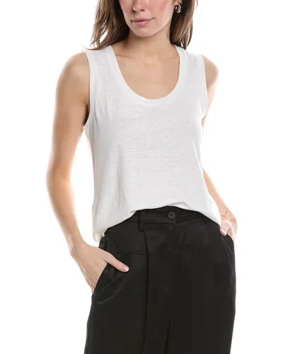 Theory Easy Linen-blend Tank In White
