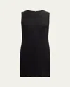 Theory Easy Mini Shift Dress In Black